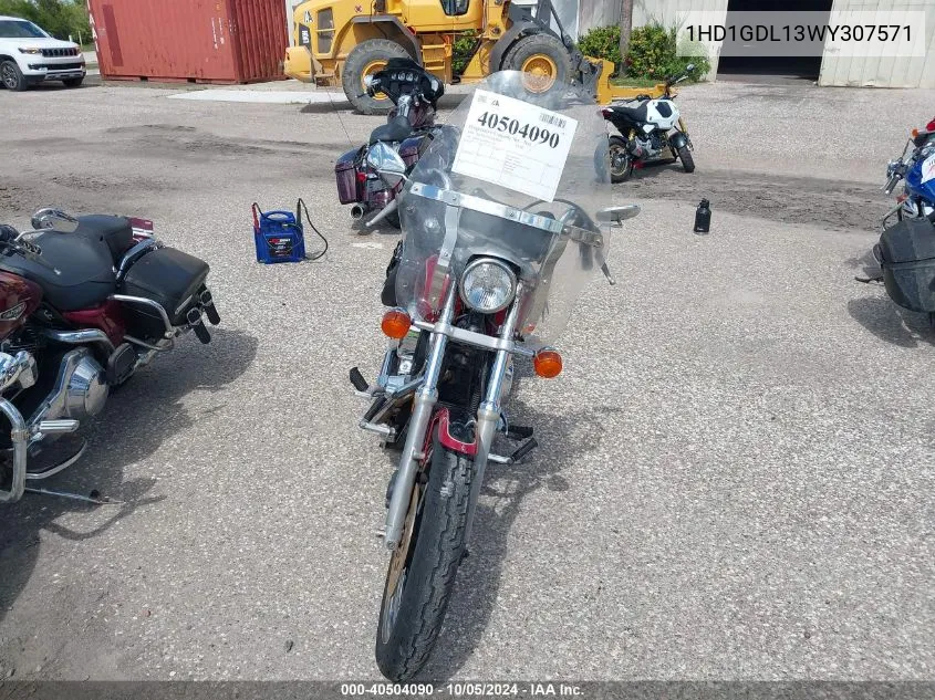 1998 Harley-Davidson Fxdl VIN: 1HD1GDL13WY307571 Lot: 40504090