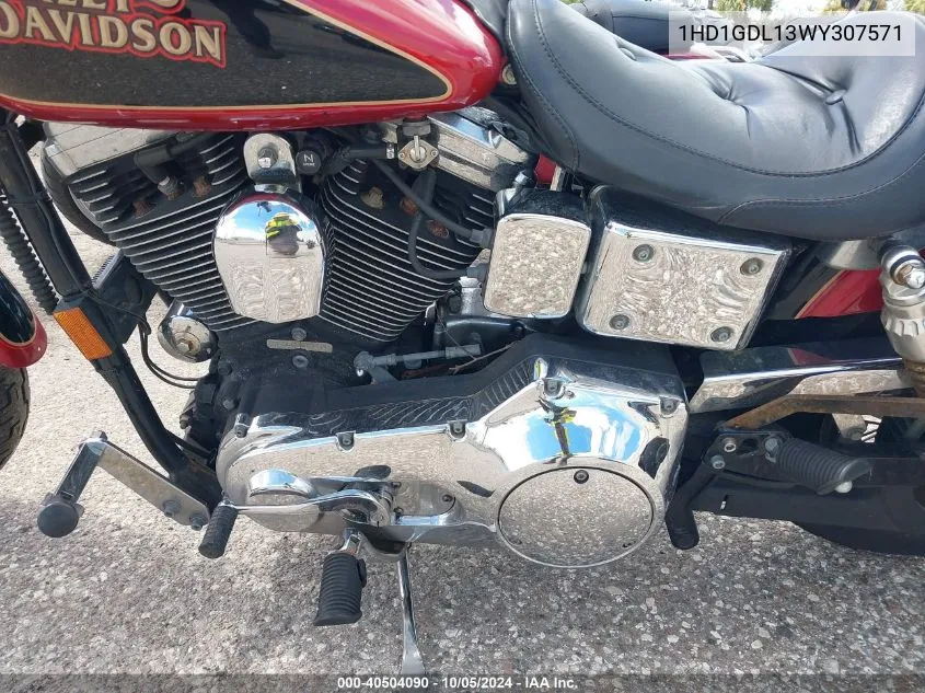 1998 Harley-Davidson Fxdl VIN: 1HD1GDL13WY307571 Lot: 40504090