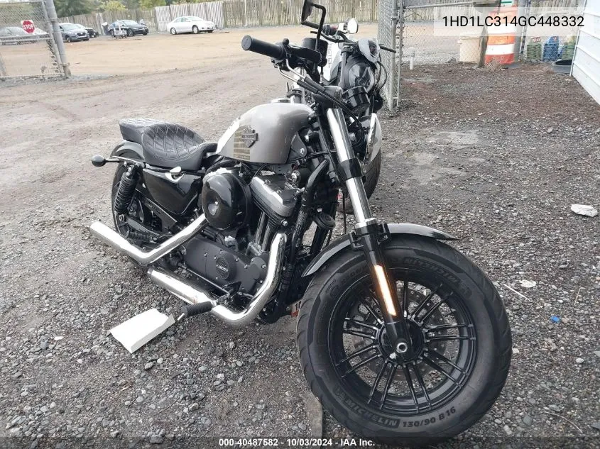 2016 Harley-Davidson Xl1200 Forty-Eight VIN: 1HD1LC314GC448332 Lot: 40487582