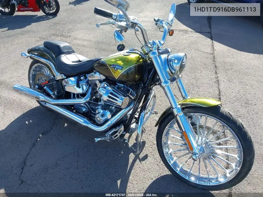 2013 Harley-Davidson Fxsbse Cvo Breakout VIN: 1HD1TD916DB961113 Lot: 42171747