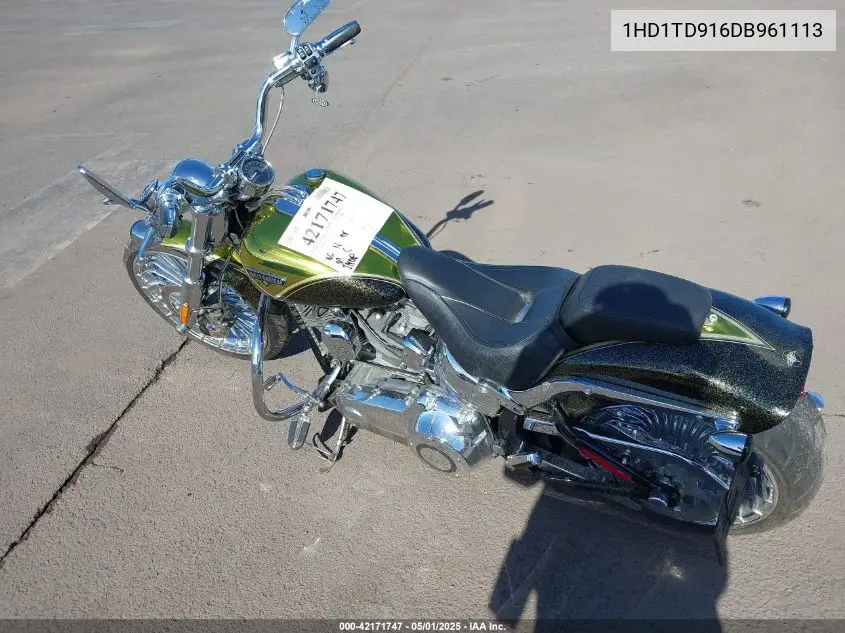 2013 Harley-Davidson Fxsbse Cvo Breakout VIN: 1HD1TD916DB961113 Lot: 42171747