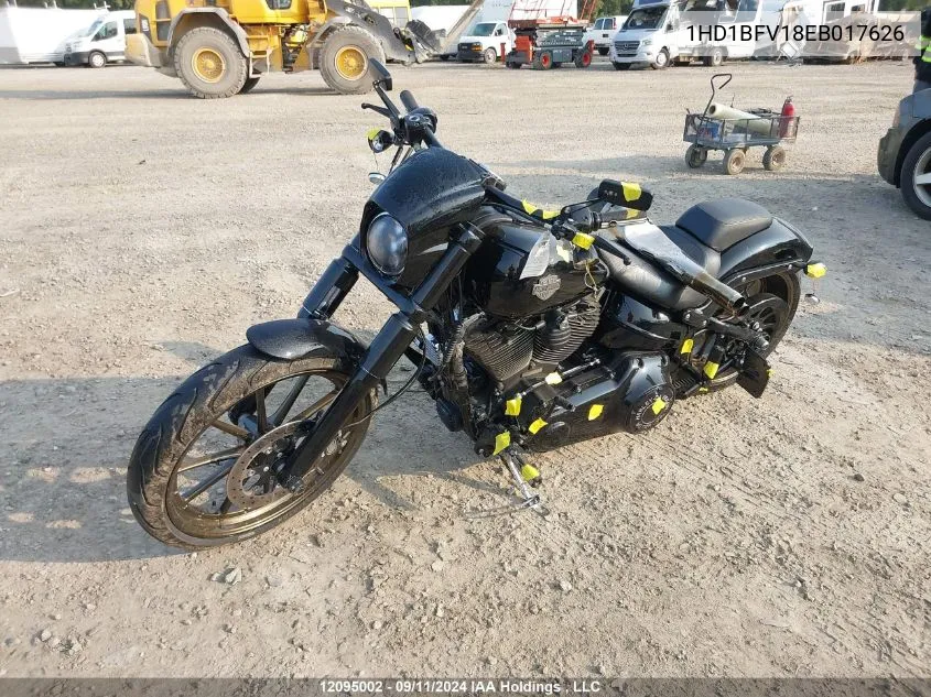 2014 Harley-Davidson Fxsb Breakout VIN: 1HD1BFV18EB017626 Lot: 12095002