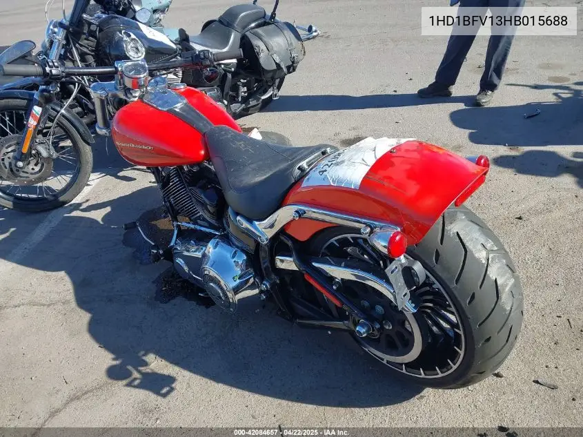 2017 Harley-Davidson Fxsb Breakout VIN: 1HD1BFV13HB015688 Lot: 42084657