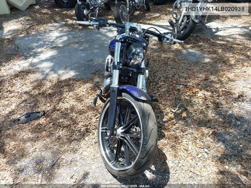2020 Harley-Davidson Fxbrs VIN: 1HD1YHK14LB020938 Lot: 42345682