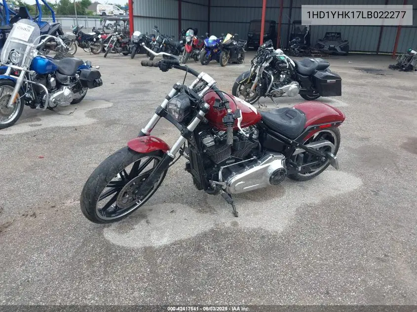 2020 Harley-Davidson Fxbrs VIN: 1HD1YHK17LB022277 Lot: 42417541