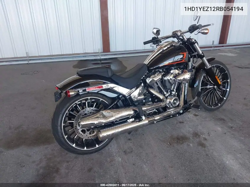 2024 Harley-Davidson Fxbr VIN: 1HD1YEZ12RB054194 Lot: 42502411