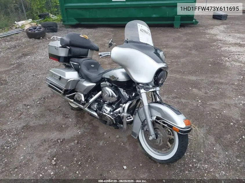 2003 Harley-Davidson Flhtci Anniversary VIN: 1HD1FFW473Y611695 Lot: 42584139