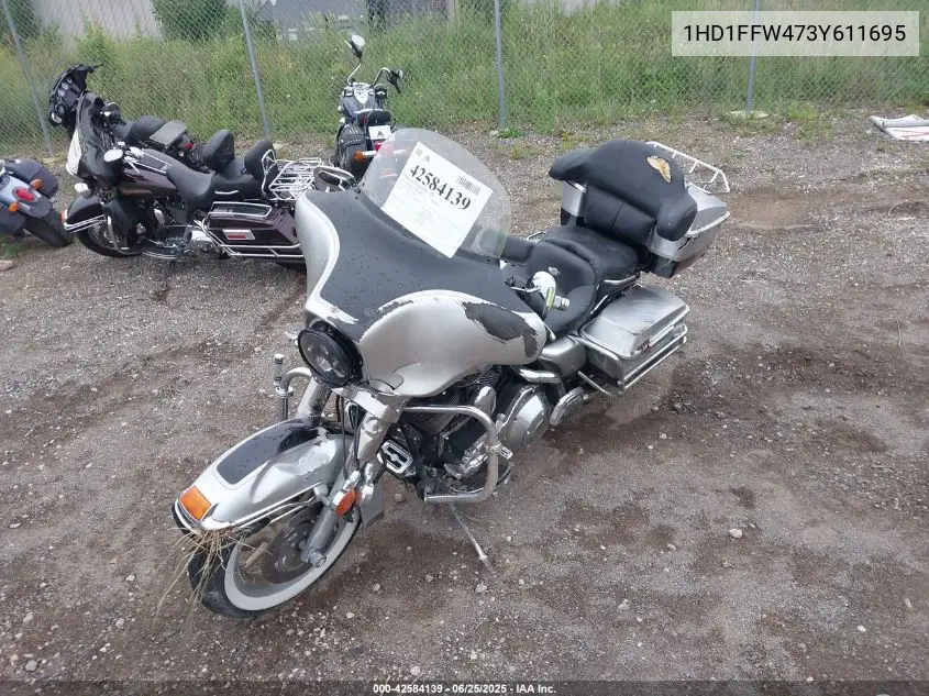 2003 Harley-Davidson Flhtci Anniversary VIN: 1HD1FFW473Y611695 Lot: 42584139