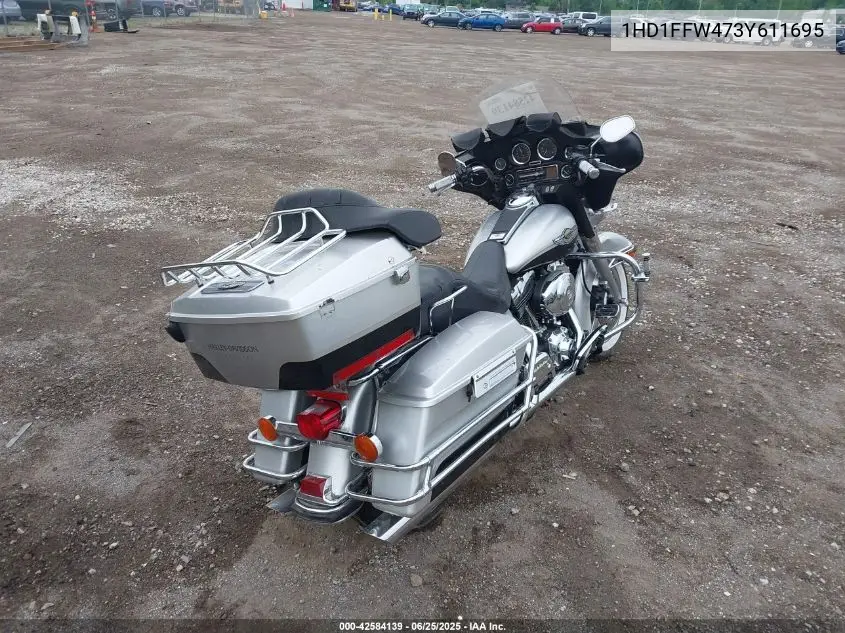 2003 Harley-Davidson Flhtci Anniversary VIN: 1HD1FFW473Y611695 Lot: 42584139