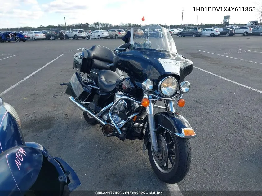 2004 Harley-Davidson Flht VIN: 1HD1DDV1X4Y611855 Lot: 41177455