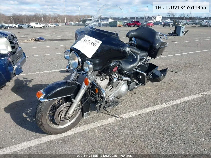 2004 Harley-Davidson Flht VIN: 1HD1DDV1X4Y611855 Lot: 41177455
