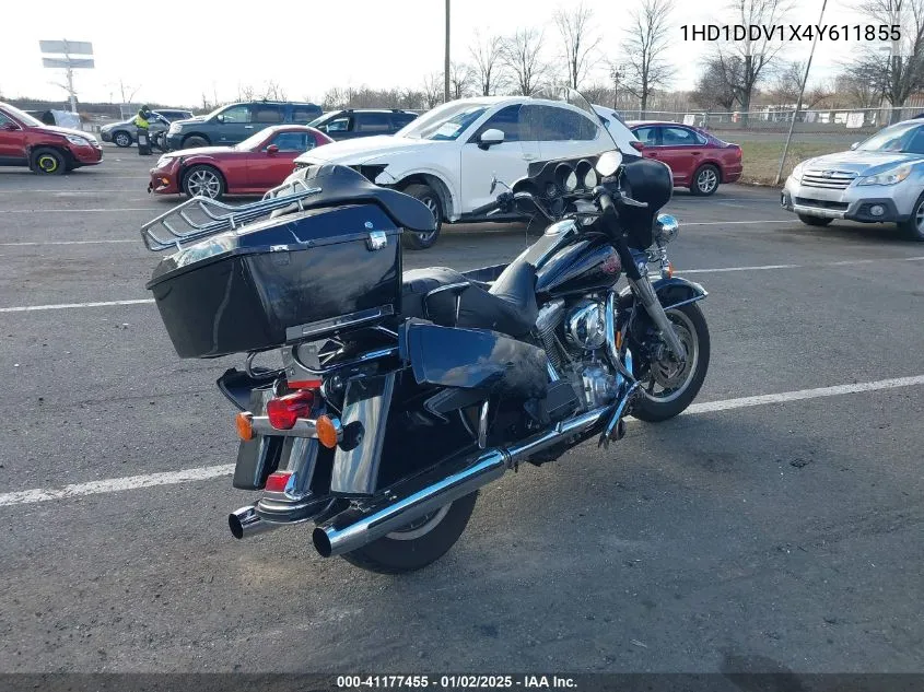 2004 Harley-Davidson Flht VIN: 1HD1DDV1X4Y611855 Lot: 41177455
