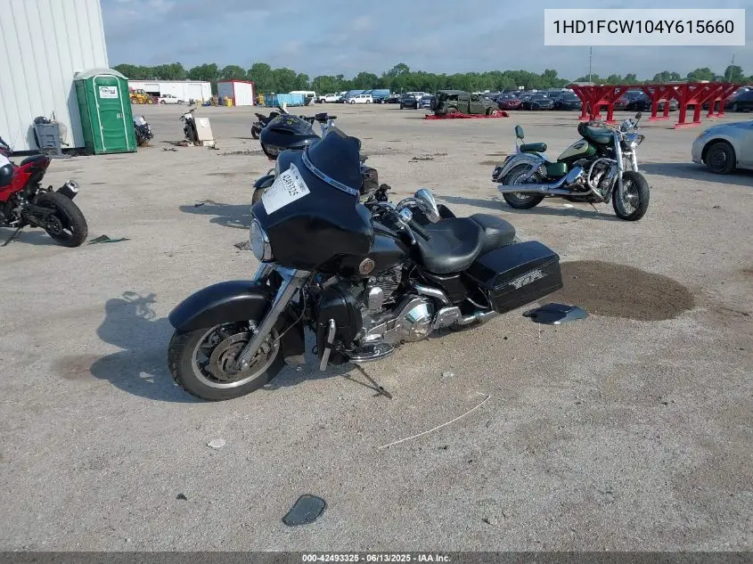 2004 Harley-Davidson Flhtcui VIN: 1HD1FCW104Y615660 Lot: 42493325