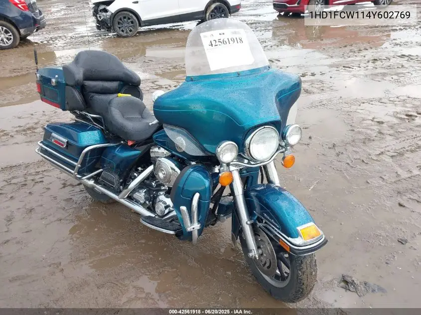 2004 Harley-Davidson Flhtcui VIN: 1HD1FCW114Y602769 Lot: 42561918