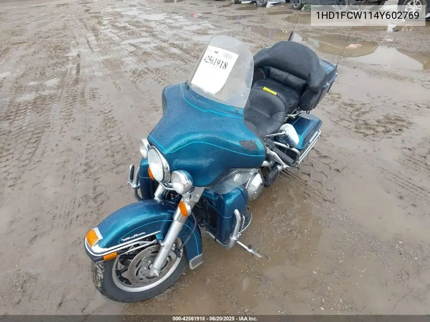 2004 Harley-Davidson Flhtcui VIN: 1HD1FCW114Y602769 Lot: 42561918