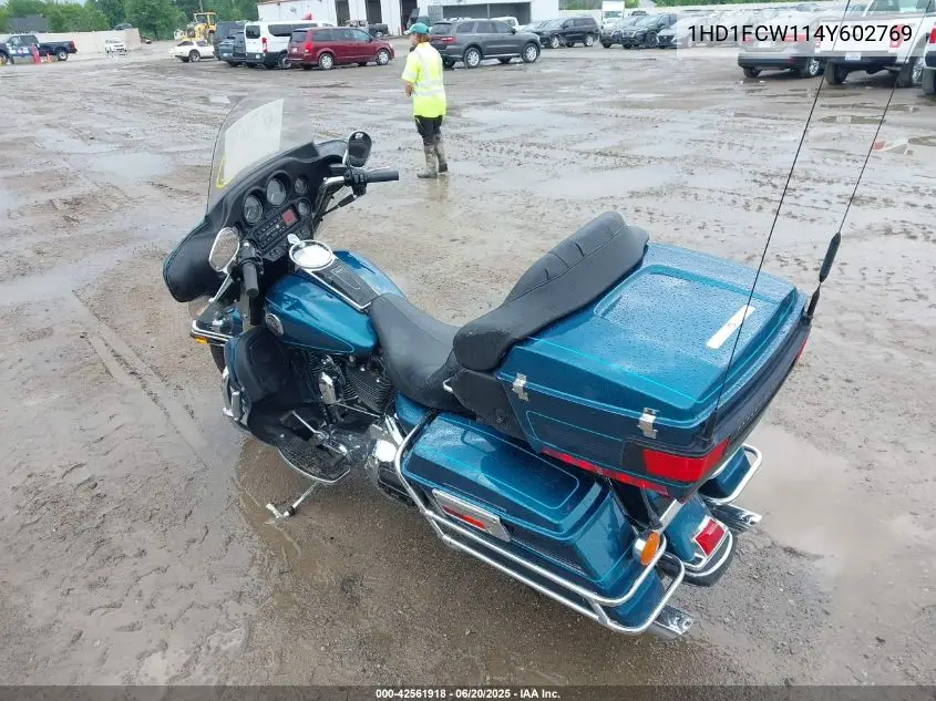 2004 Harley-Davidson Flhtcui VIN: 1HD1FCW114Y602769 Lot: 42561918