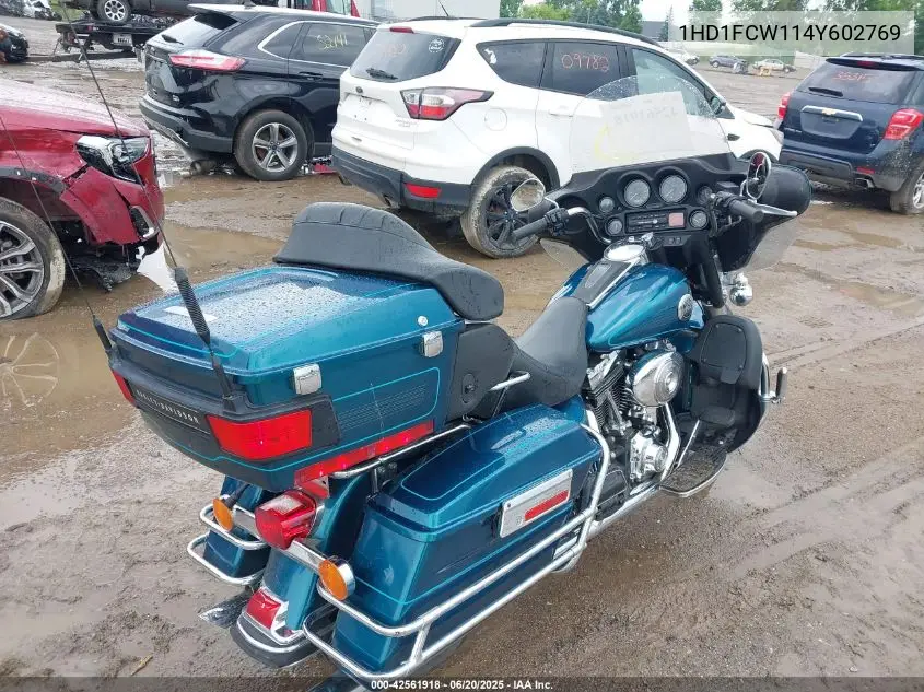 2004 Harley-Davidson Flhtcui VIN: 1HD1FCW114Y602769 Lot: 42561918