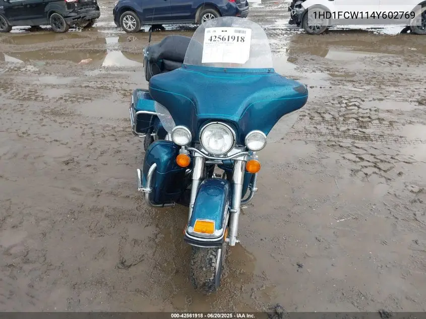 2004 Harley-Davidson Flhtcui VIN: 1HD1FCW114Y602769 Lot: 42561918