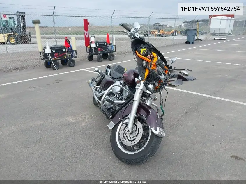2005 Harley-Davidson Flhti VIN: 1HD1FVW155Y642754 Lot: 42058081