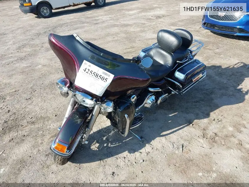 2005 Harley-Davidson Flhtci VIN: 1HD1FFW155Y621635 Lot: 42558505