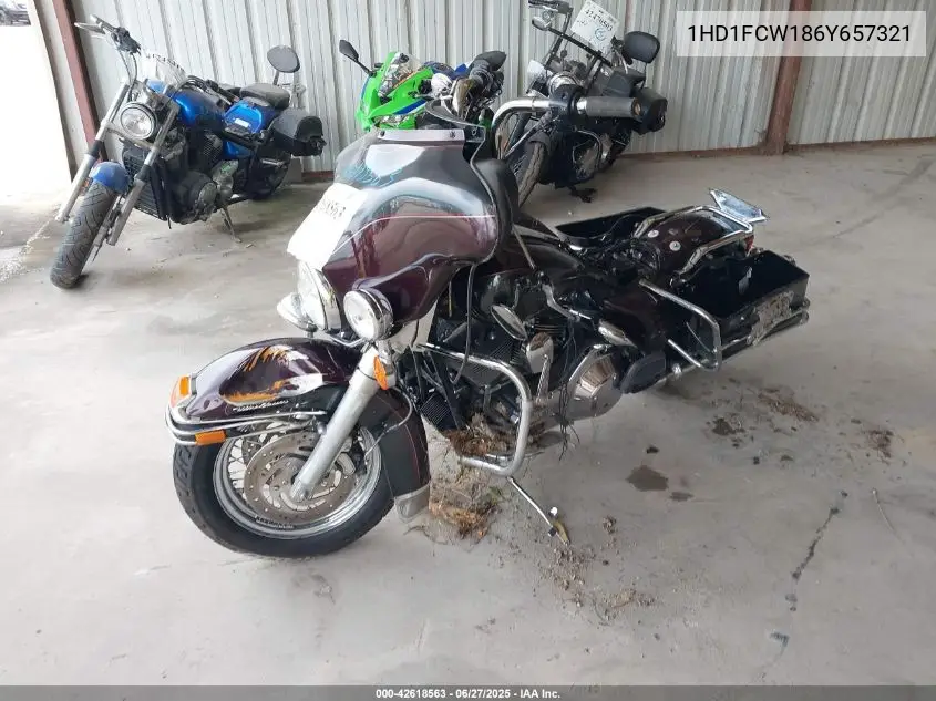 2006 Harley-Davidson Flhtcui VIN: 1HD1FCW186Y657321 Lot: 42618563