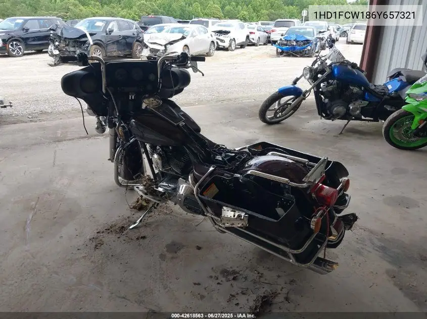 2006 Harley-Davidson Flhtcui VIN: 1HD1FCW186Y657321 Lot: 42618563