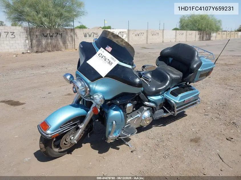 2007 Harley-Davidson Flhtcui VIN: 1HD1FC4107Y659231 Lot: 42476788