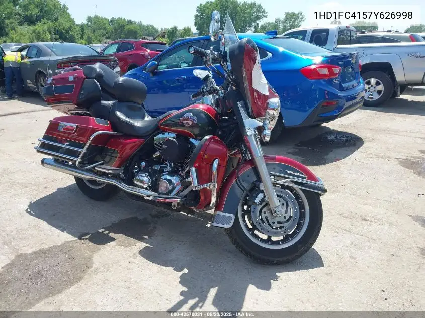 2007 Harley-Davidson Flhtcui VIN: 1HD1FC4157Y626998 Lot: 42570031