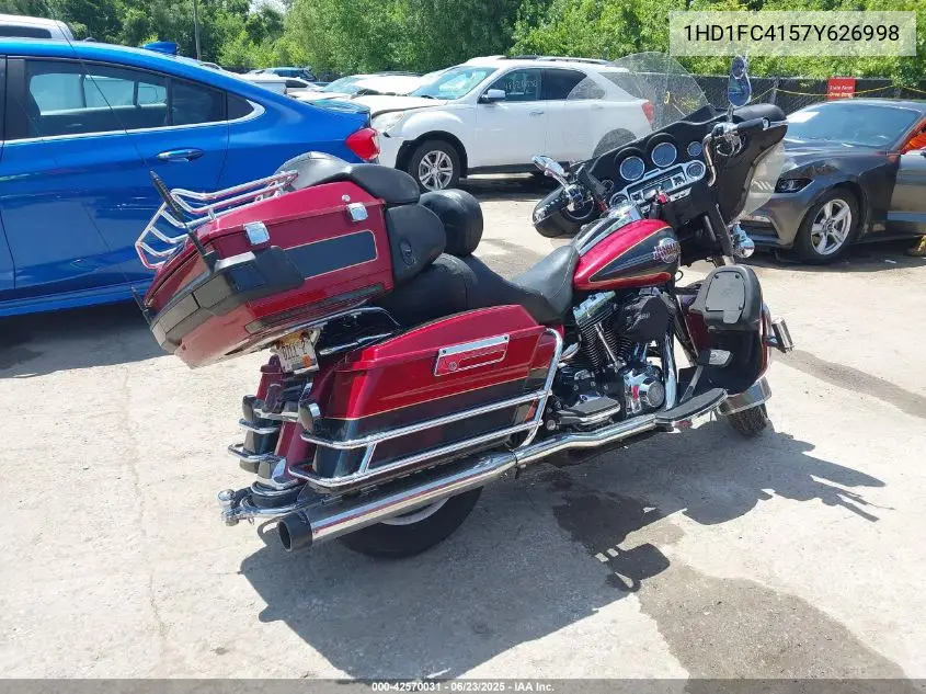 2007 Harley-Davidson Flhtcui VIN: 1HD1FC4157Y626998 Lot: 42570031