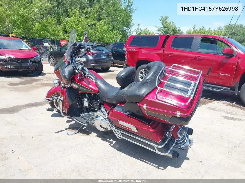 2007 Harley-Davidson Flhtcui VIN: 1HD1FC4157Y626998 Lot: 42570031