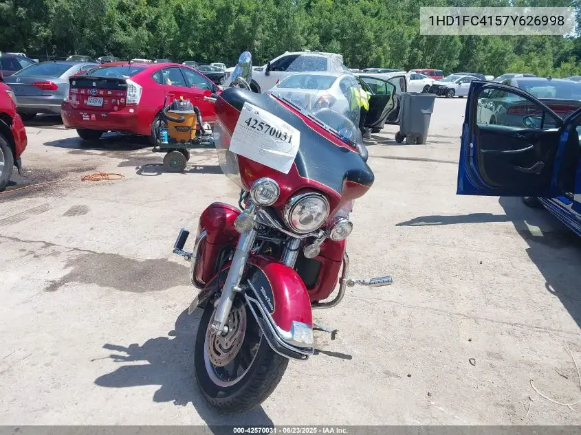 2007 Harley-Davidson Flhtcui VIN: 1HD1FC4157Y626998 Lot: 42570031