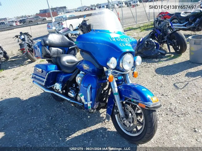 2008 Harley-Davidson Flhtcui VIN: 5HD1FC4138Y657497 Lot: 12021270
