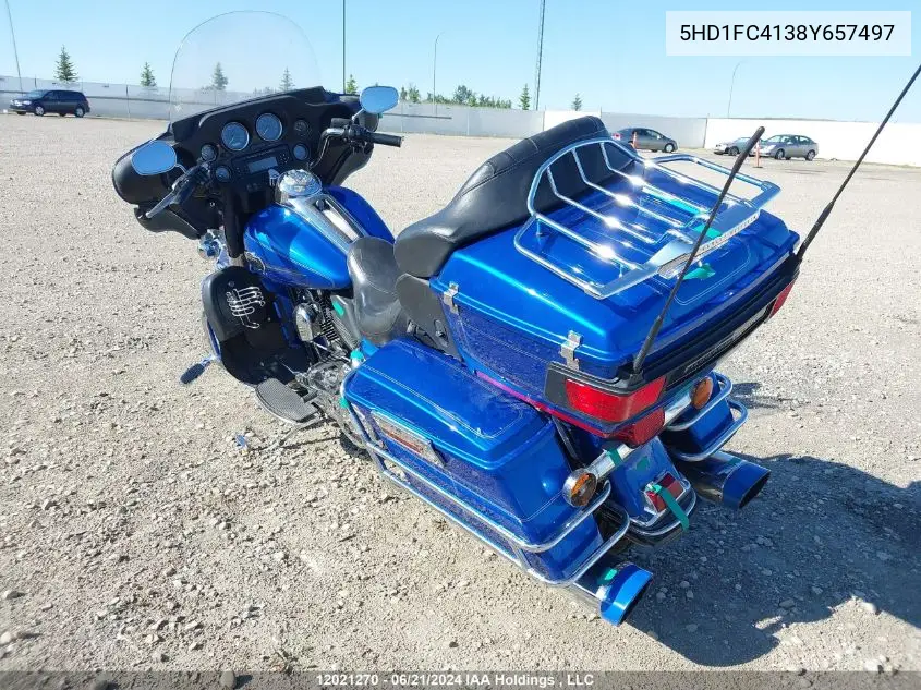 2008 Harley-Davidson Flhtcui VIN: 5HD1FC4138Y657497 Lot: 12021270