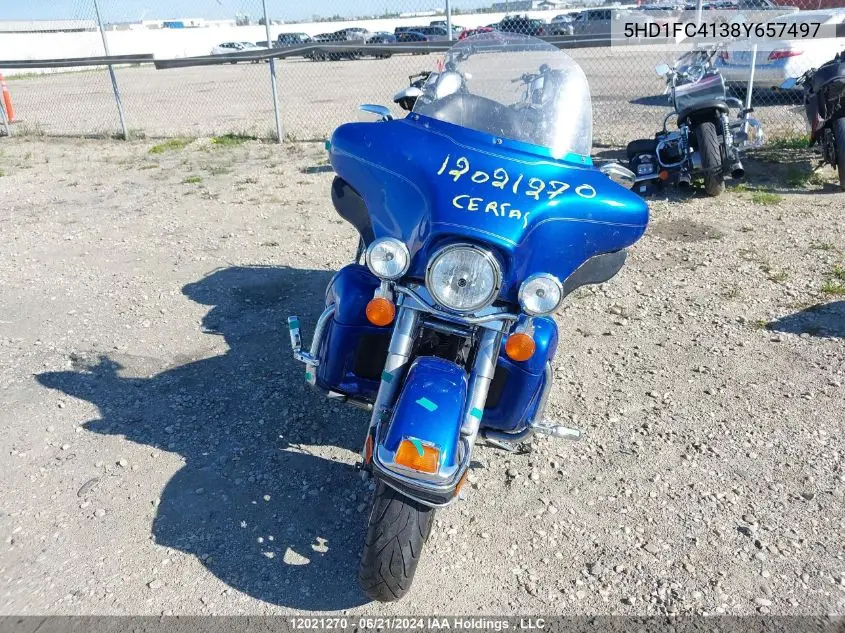 2008 Harley-Davidson Flhtcui VIN: 5HD1FC4138Y657497 Lot: 12021270