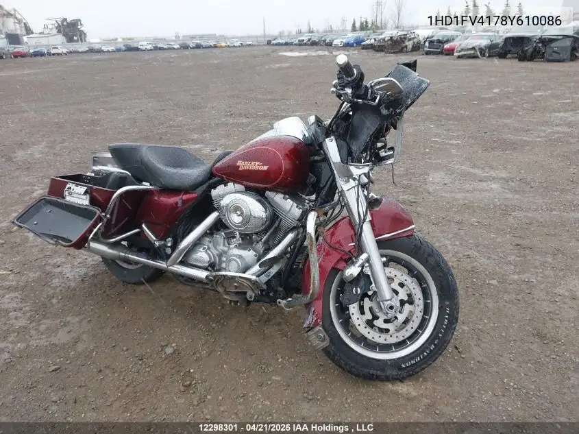 2008 Harley-Davidson Flht VIN: 1HD1FV4178Y610086 Lot: 12298301