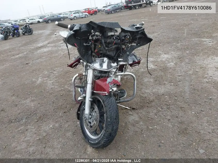 2008 Harley-Davidson Flht VIN: 1HD1FV4178Y610086 Lot: 12298301