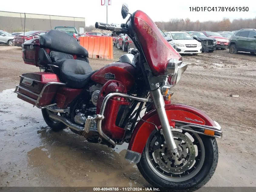 2008 Harley-Davidson Flhtcui VIN: 1HD1FC4178Y661950 Lot: 40949785