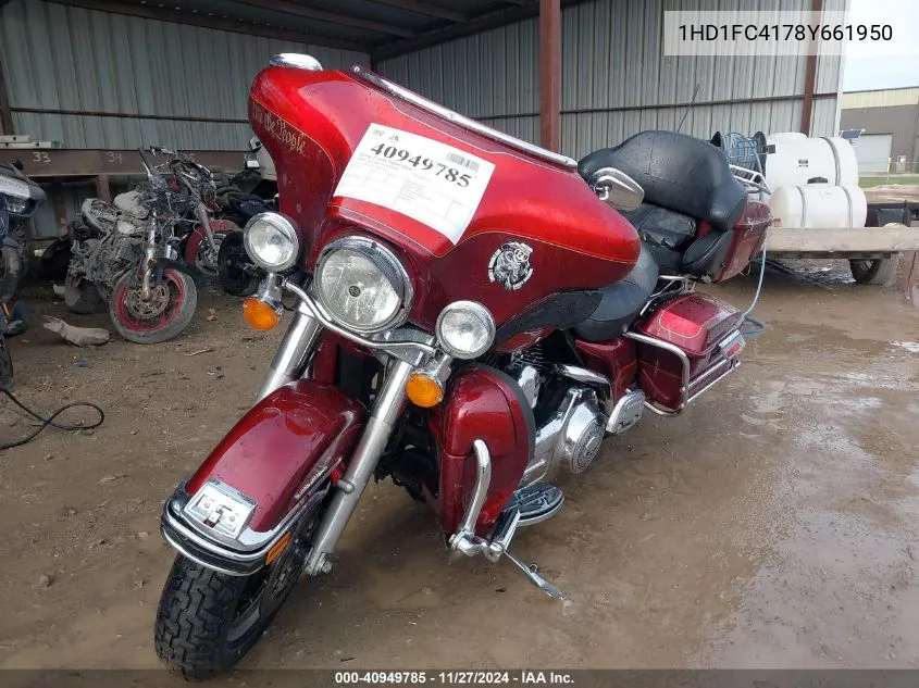 2008 Harley-Davidson Flhtcui VIN: 1HD1FC4178Y661950 Lot: 40949785