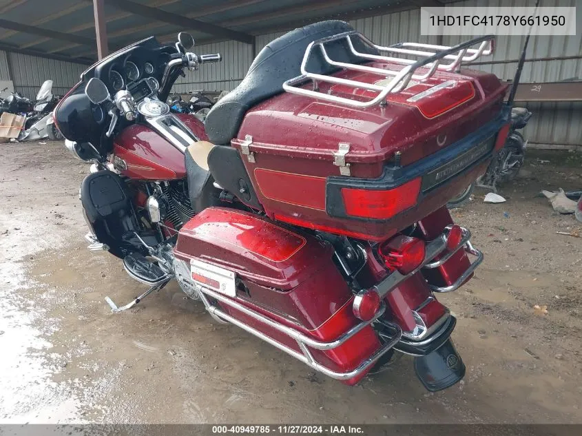 2008 Harley-Davidson Flhtcui VIN: 1HD1FC4178Y661950 Lot: 40949785