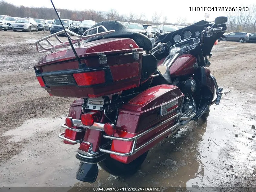 2008 Harley-Davidson Flhtcui VIN: 1HD1FC4178Y661950 Lot: 40949785