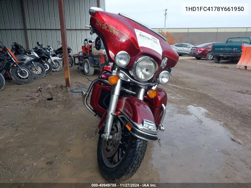 2008 Harley-Davidson Flhtcui VIN: 1HD1FC4178Y661950 Lot: 40949785
