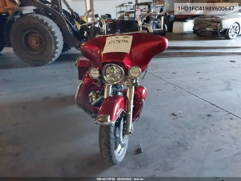 2008 Harley-Davidson Flhtcui VIN: 1HD1FC4198Y600647 Lot: 42178756