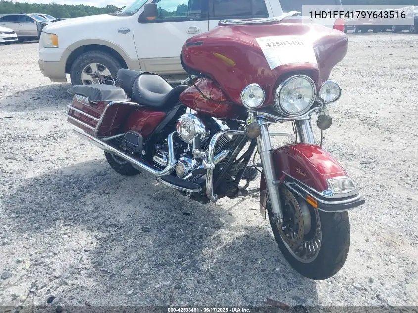 2009 Harley-Davidson Flhtc VIN: 1HD1FF4179Y643516 Lot: 42503481