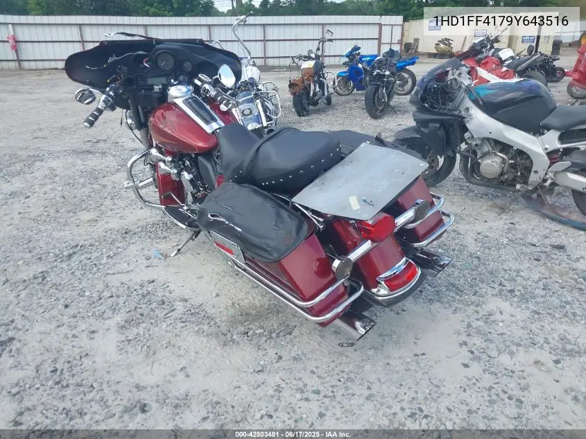2009 Harley-Davidson Flhtc VIN: 1HD1FF4179Y643516 Lot: 42503481