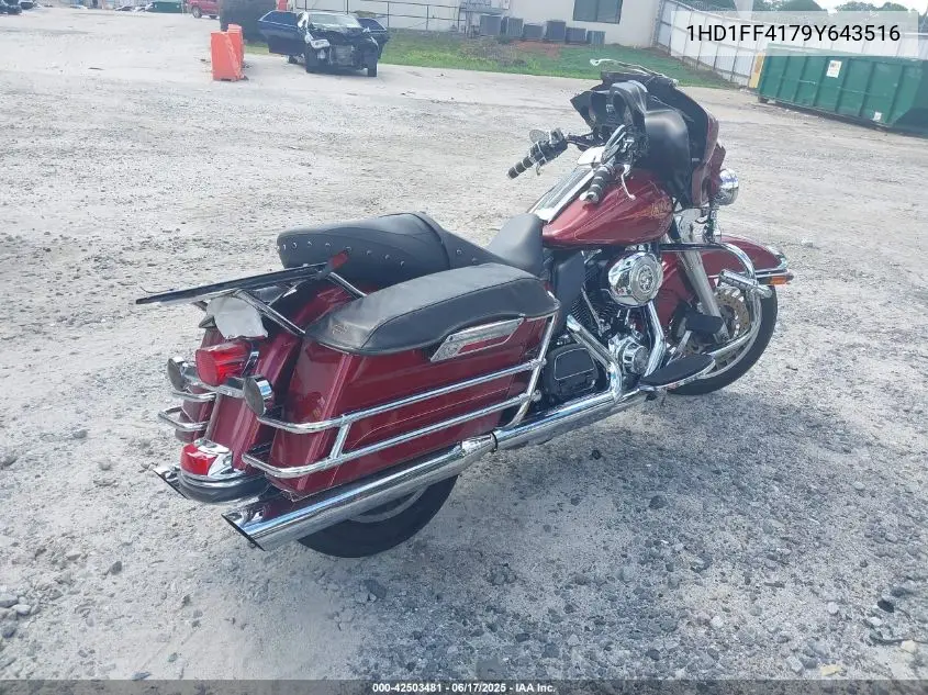 2009 Harley-Davidson Flhtc VIN: 1HD1FF4179Y643516 Lot: 42503481