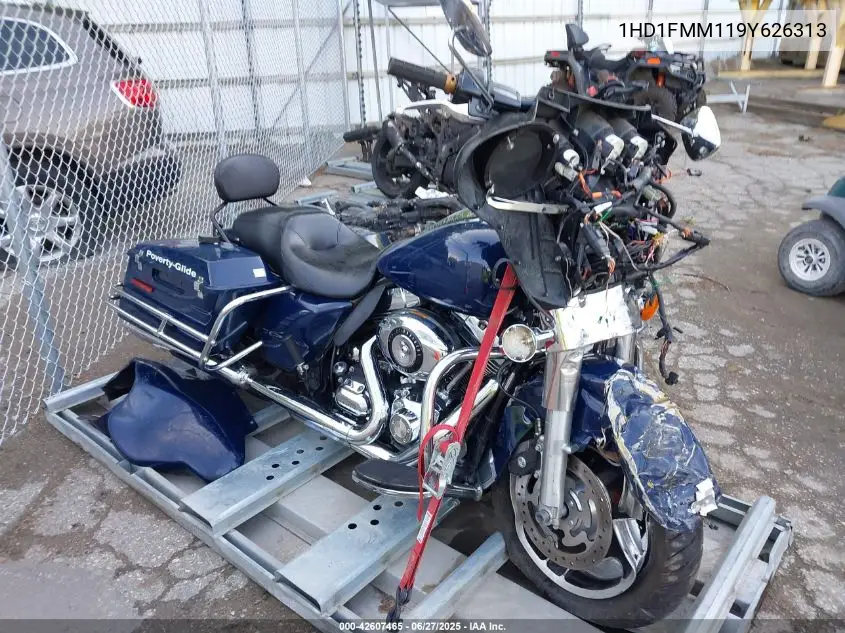 2009 Harley-Davidson Flhtp VIN: 1HD1FMM119Y626313 Lot: 42607465