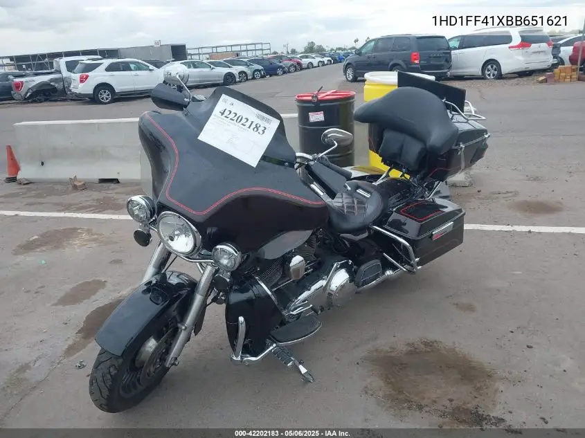 2011 Harley-Davidson Flhtc VIN: 1HD1FF41XBB651621 Lot: 42202183