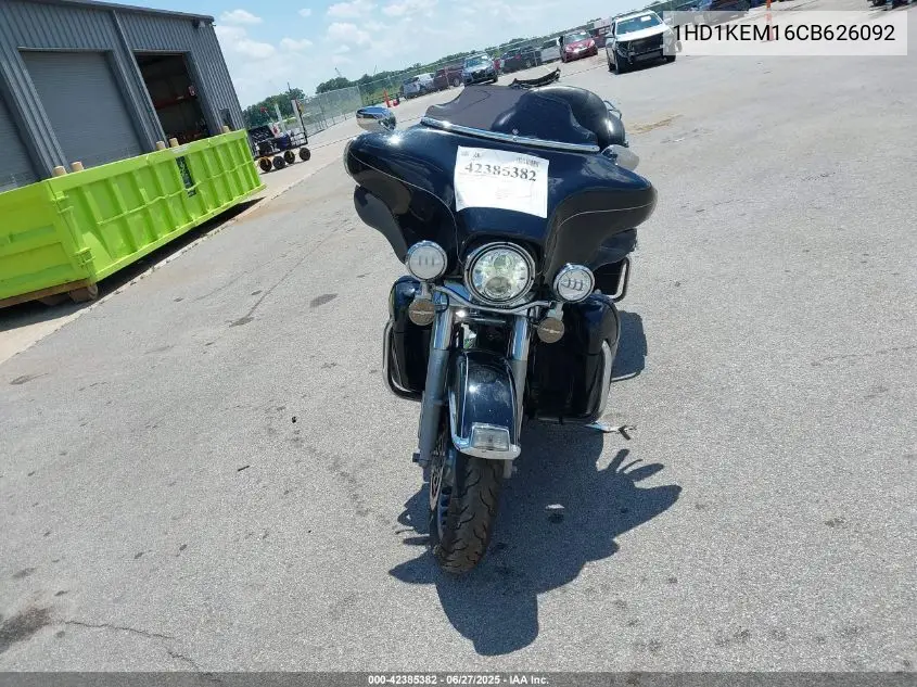 2012 Harley-Davidson Flhtk Electra Glide Ultra Ltd VIN: 1HD1KEM16CB626092 Lot: 42385382