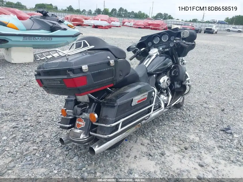 2013 Harley-Davidson Flhtcu Ultra Classic Electra Gld VIN: 1HD1FCM18DB658519 Lot: 42190392