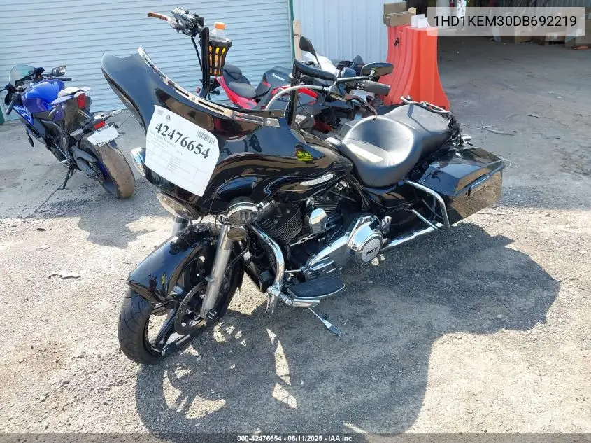 2013 Harley-Davidson Flhtk Electra Glide Ultra Ltd VIN: 1HD1KEM30DB692219 Lot: 42476654